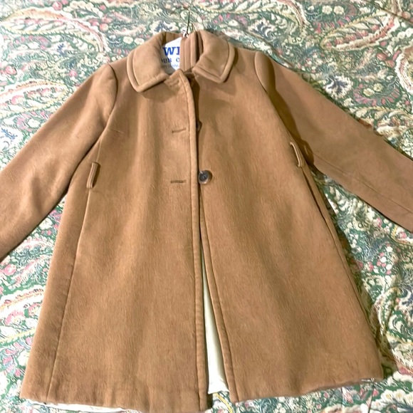 J. Crew Jackets & Blazers - J. Crew Wool Cashmere belted wrap camel color overcoat with Peter Pan collar